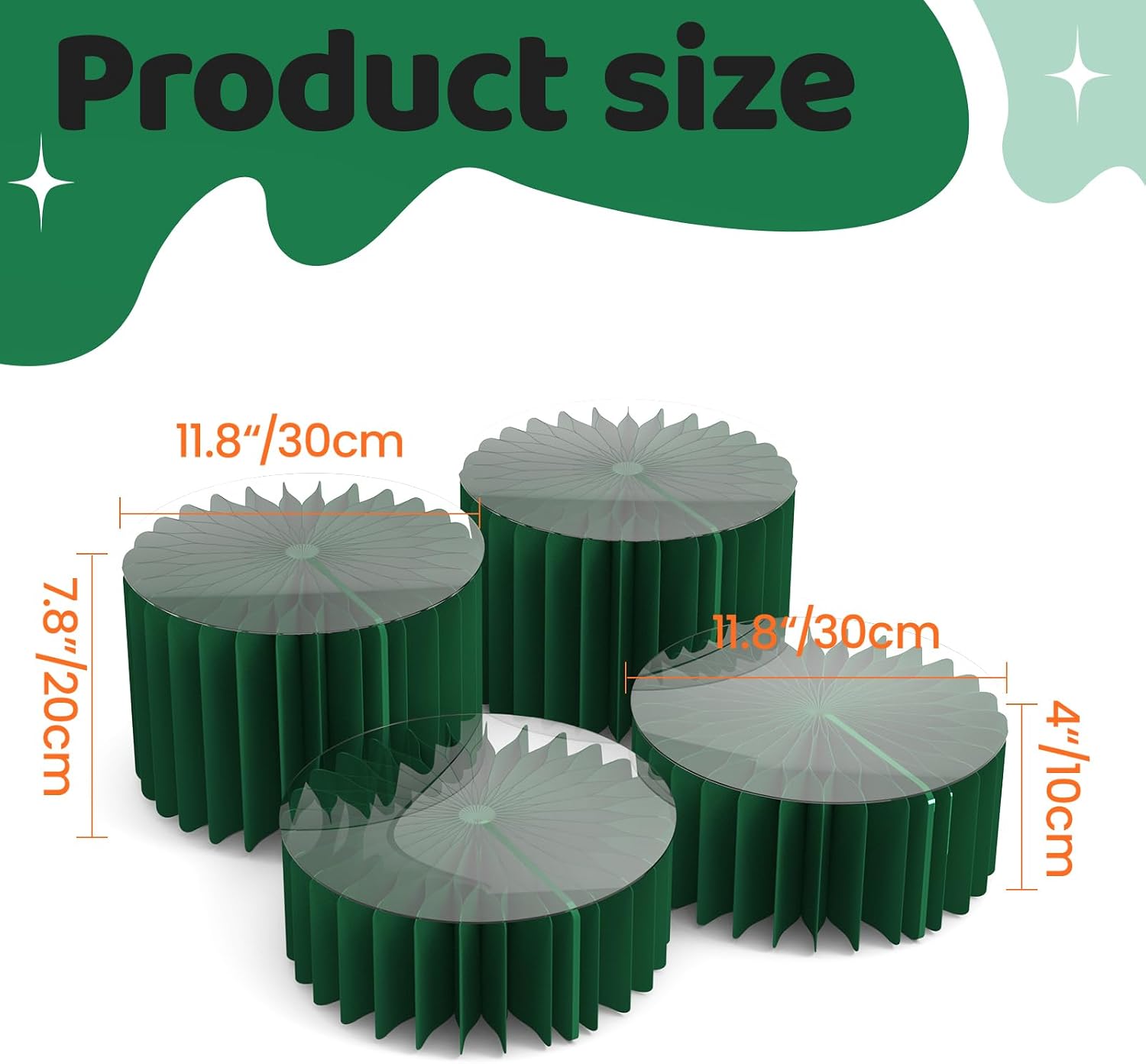 Dessert Table Display Set / Green* / Set of 4
