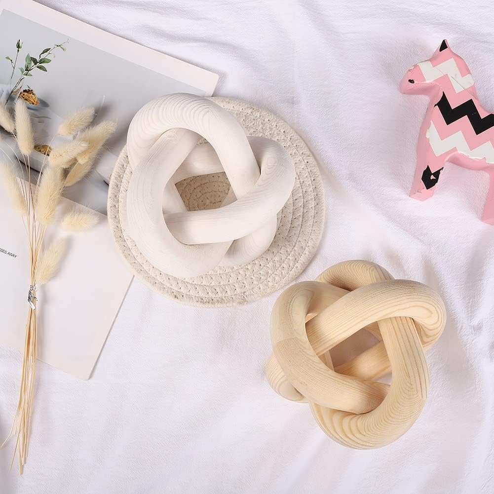 Wood Knot Chain Link Decor / Wood Color