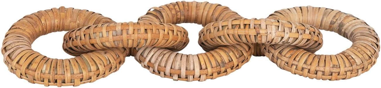 Rattan Wrapped Mango Wood Chain