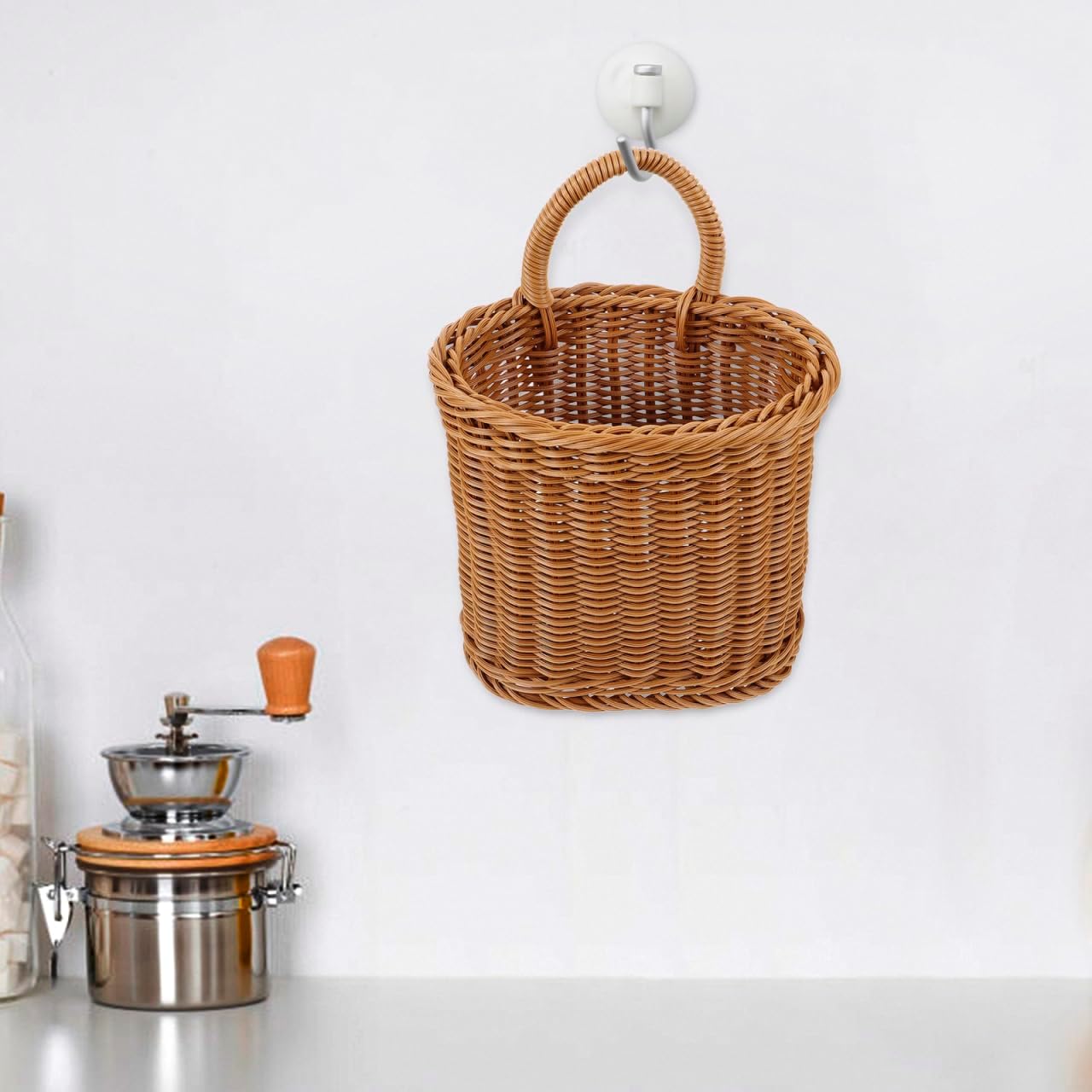 Woven Imitation Rattan Storage Basket