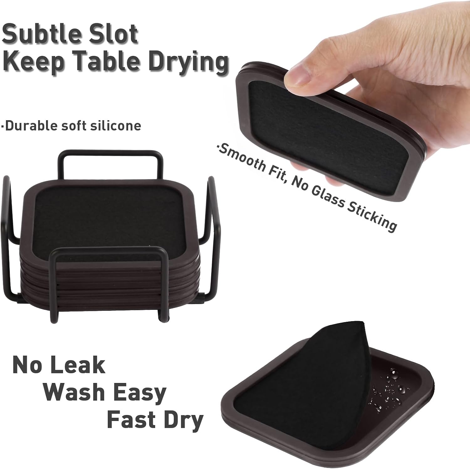 Holder / Silicone Cup Mat / Coffee Bean / Small