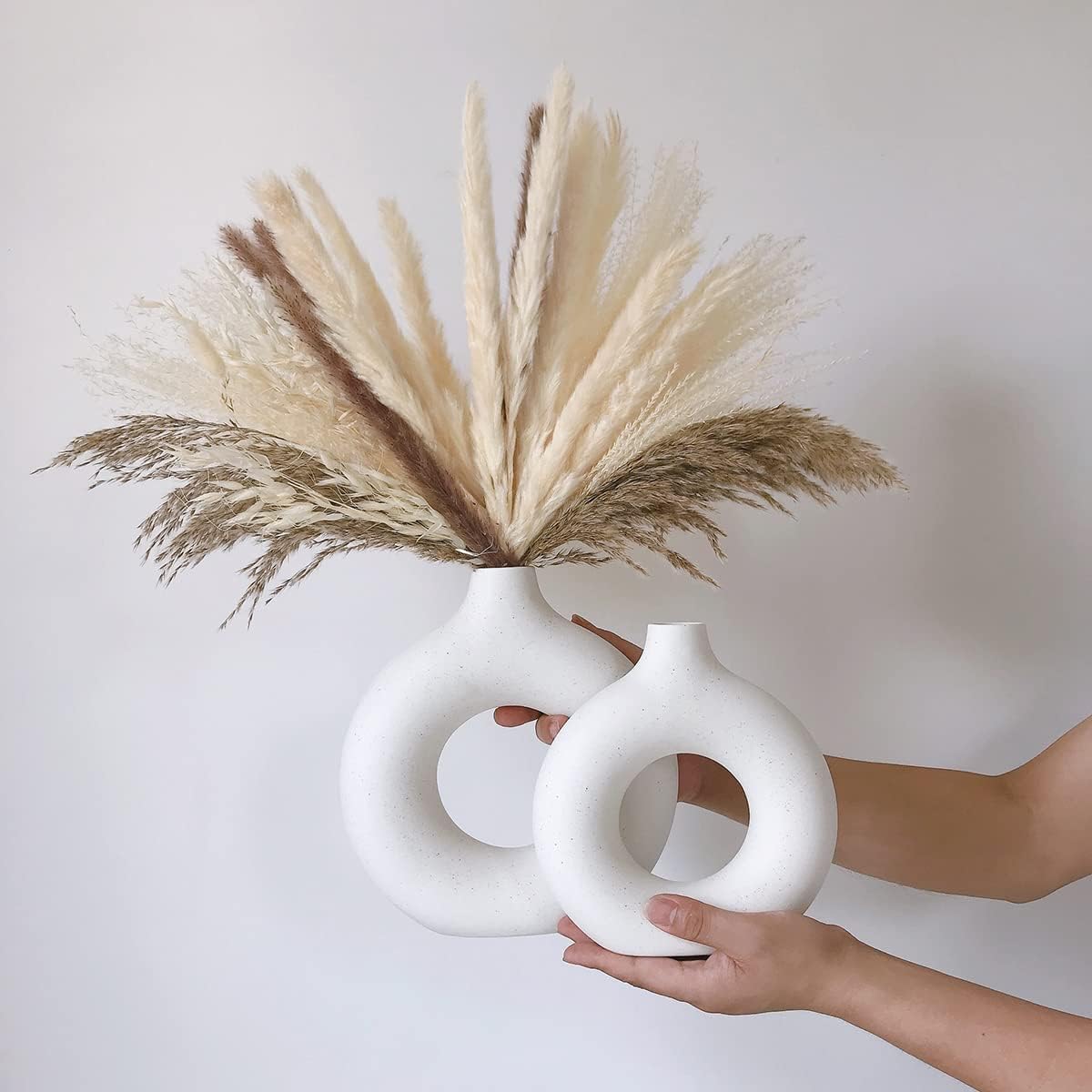 Ceramic Vases for Pampas Grass / White / Medium