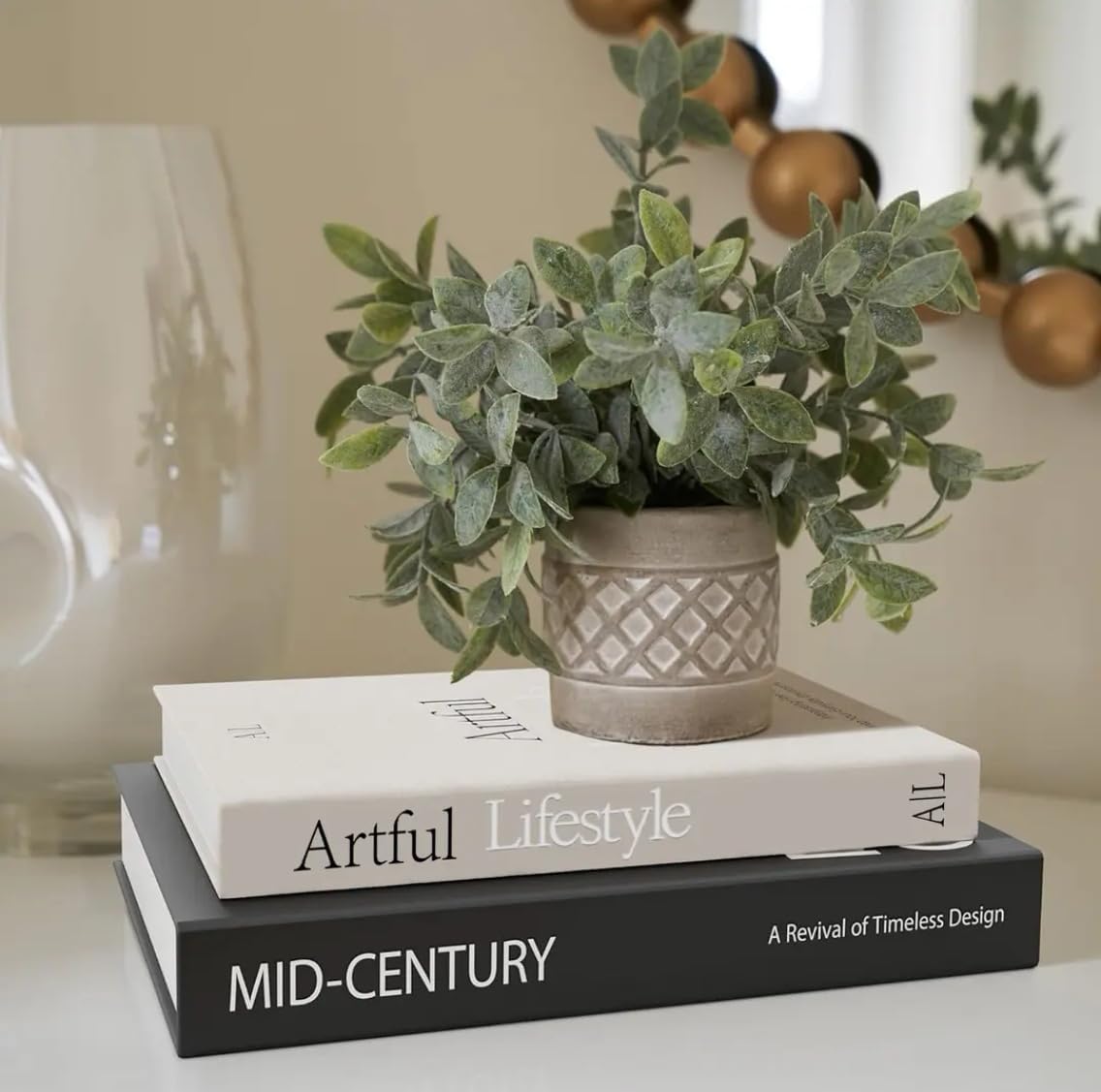Modern Minimalist Faux Book / E5 / Set of 2