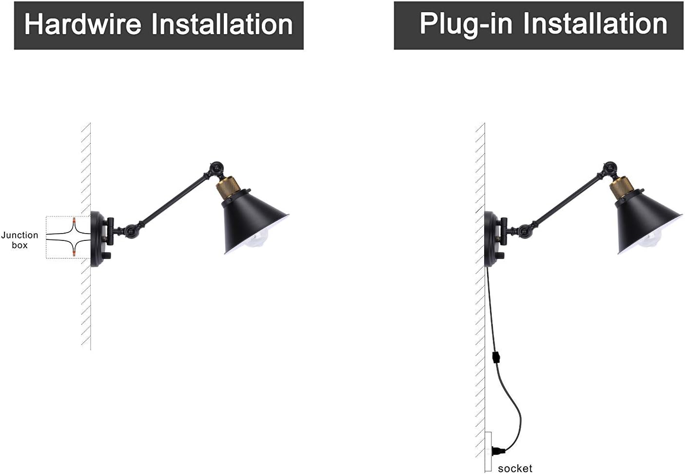 TRLIFE Dimmable Wall Sconce with Remote Control, Plug in Wall Sconces Dimming 10%-100% and Adjustable Color Temperature