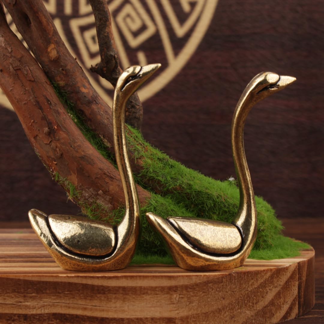 Metal Statue / Pure Brass Statue / Swan