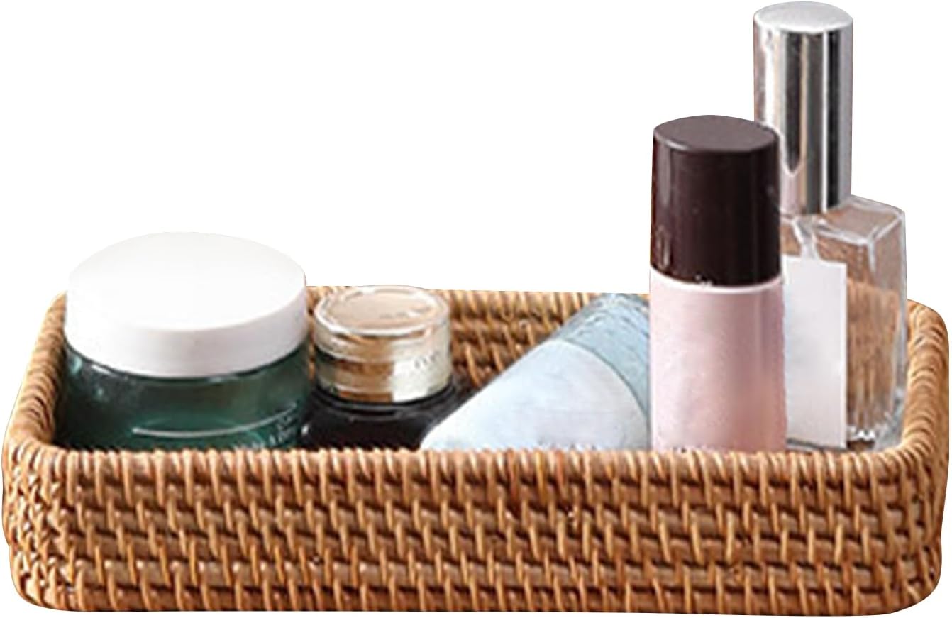 Rattan Bathroom Vanity Tray