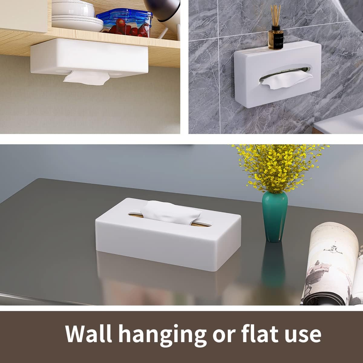 Tissue Box Cover / White