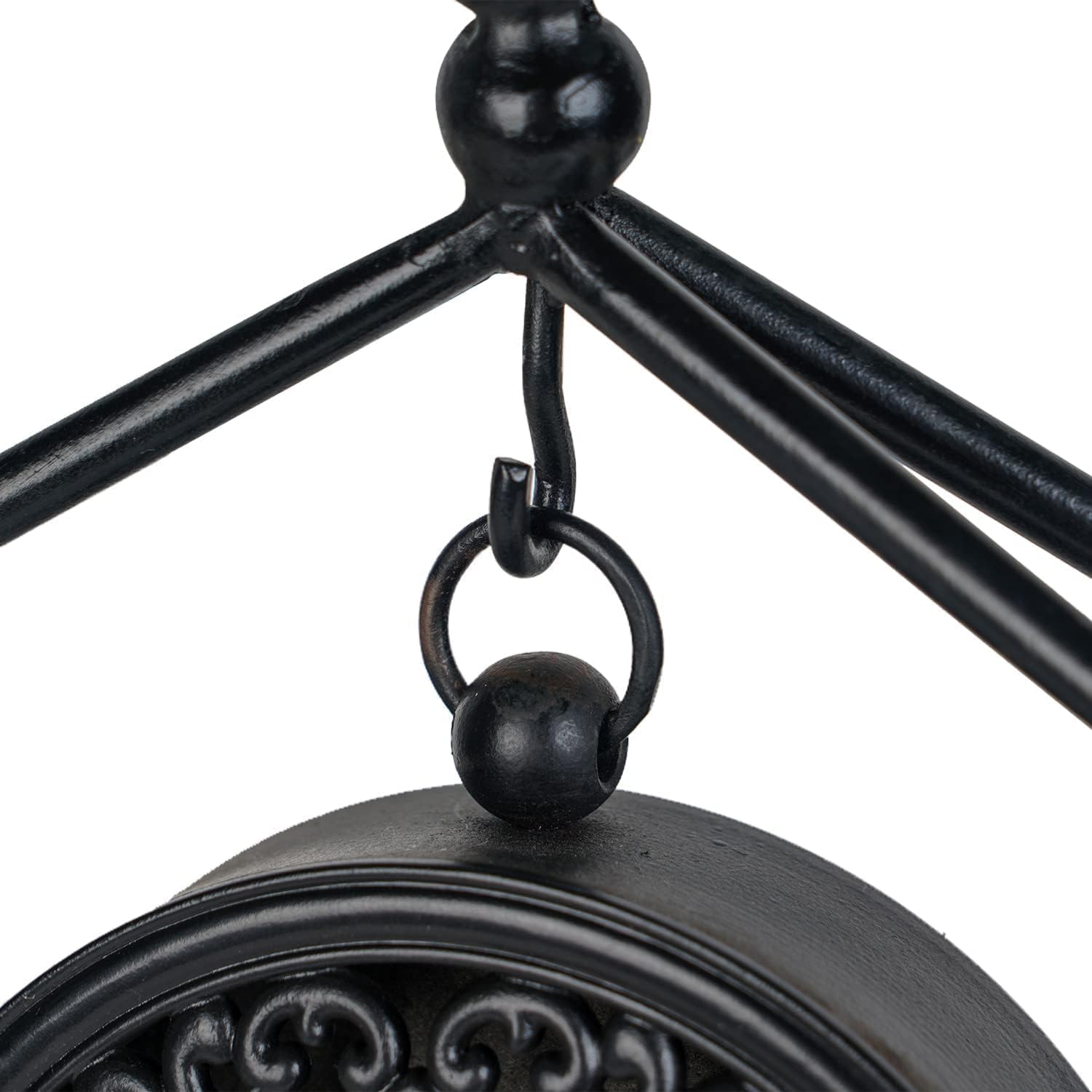SOFFEE DESIGN 7.5'' x 10'' Mantel Clock Iron Tower Frame, Creative Bird Ornament Tabletop Clock, Silent Clock with