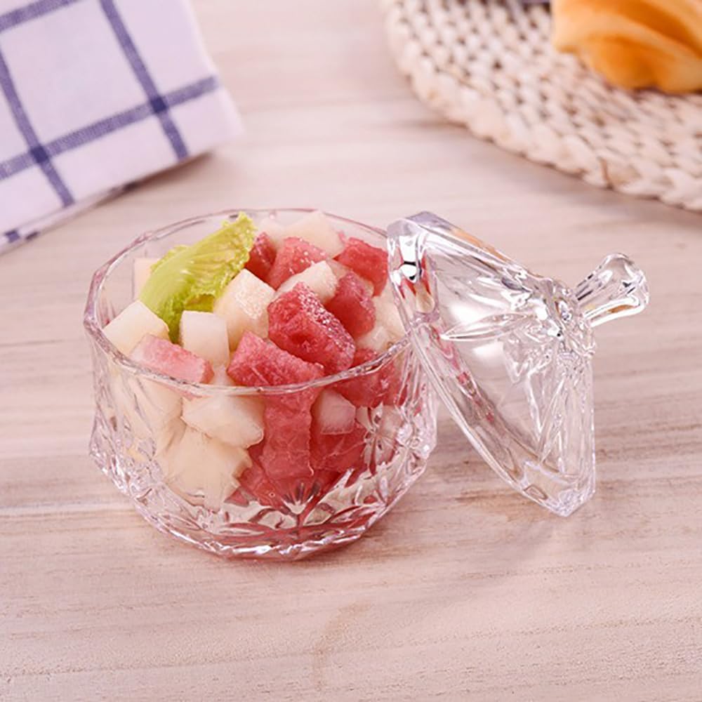 Small Decorative Storage Jar for Candy / Clear