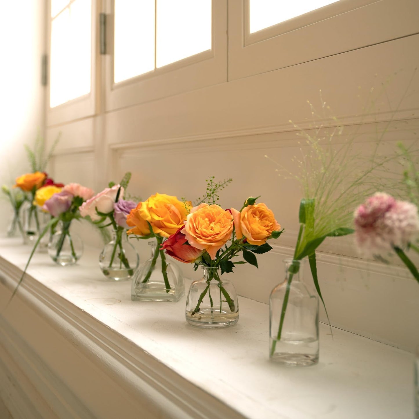 Glass Bud Vase in Bulk / Clear / Set of 24