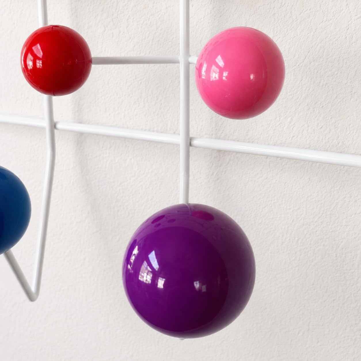Mid Century Modern Bubble Wall Mounted Coat Rack, Multi Color