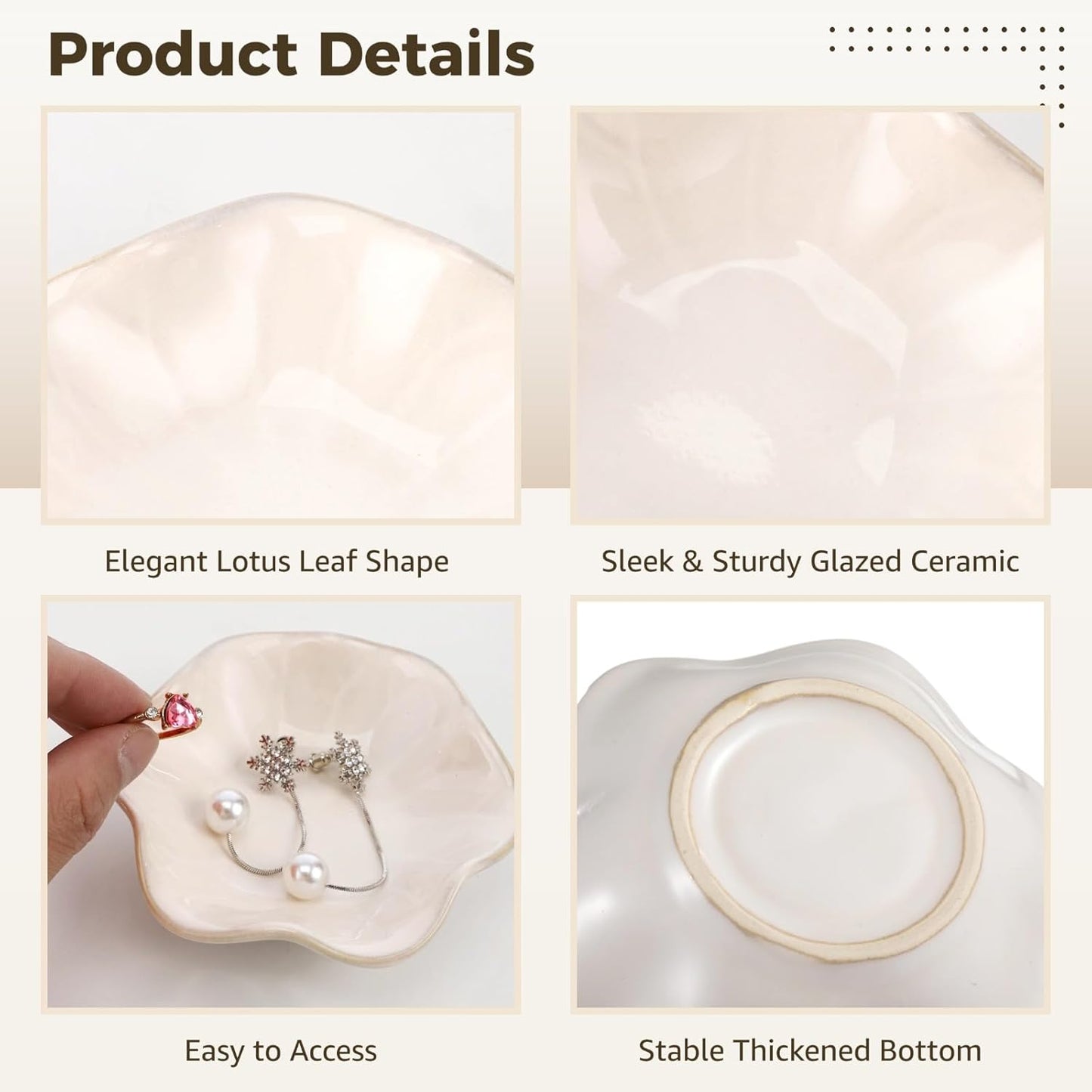 Small Trinket Trays / White / Set of 9