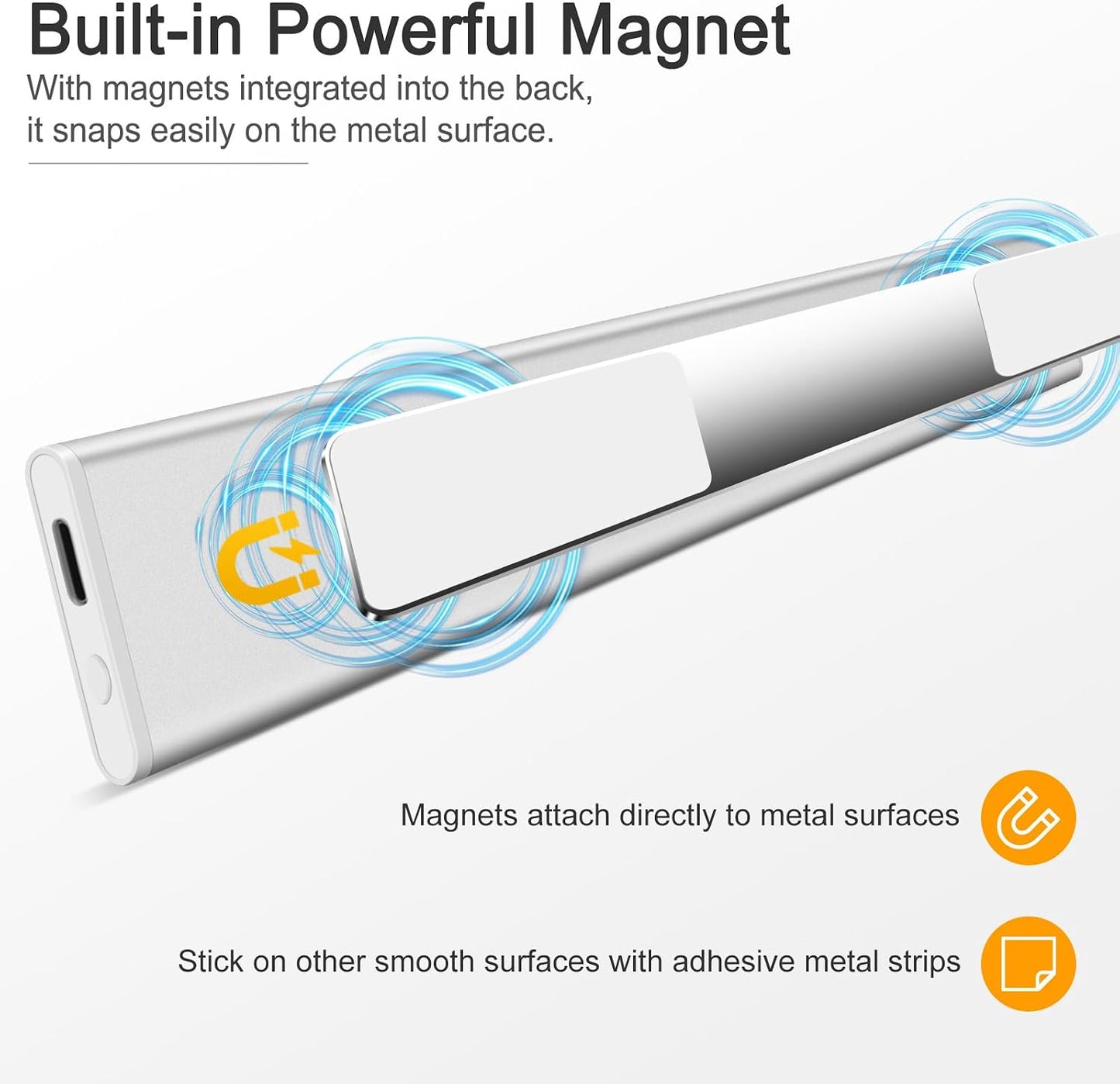 BLS Under Cabinet Lights, 74 LED lights Battery Operated Motion Sensor Light Indoor, USB C Rechargeable Closet Lights