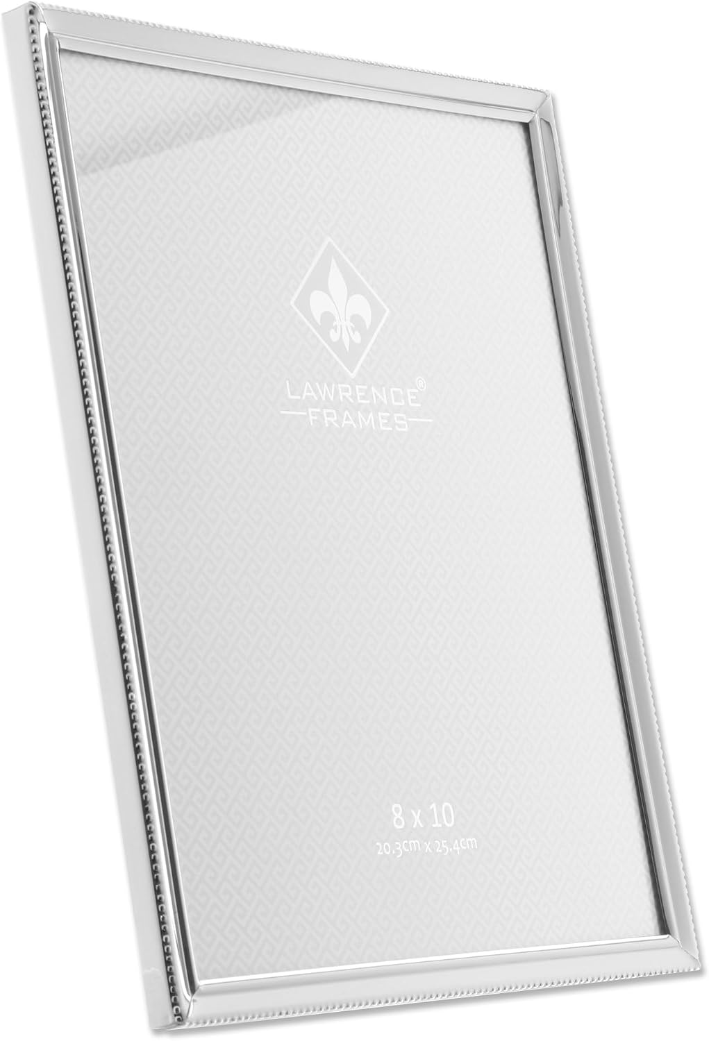 Lawrence Frames Bead Border Design, 8x10, Silver