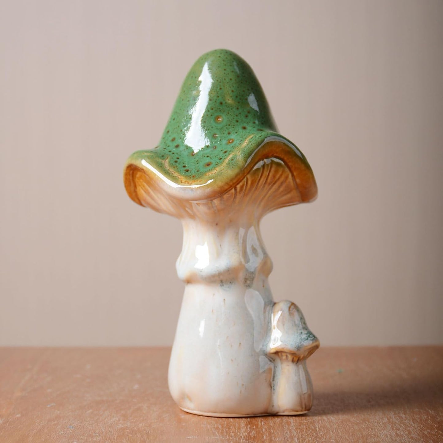 Mushroom Statue Decor Fairy Garden Sculpture Figurine Home Gift Art / 7.1 Inch