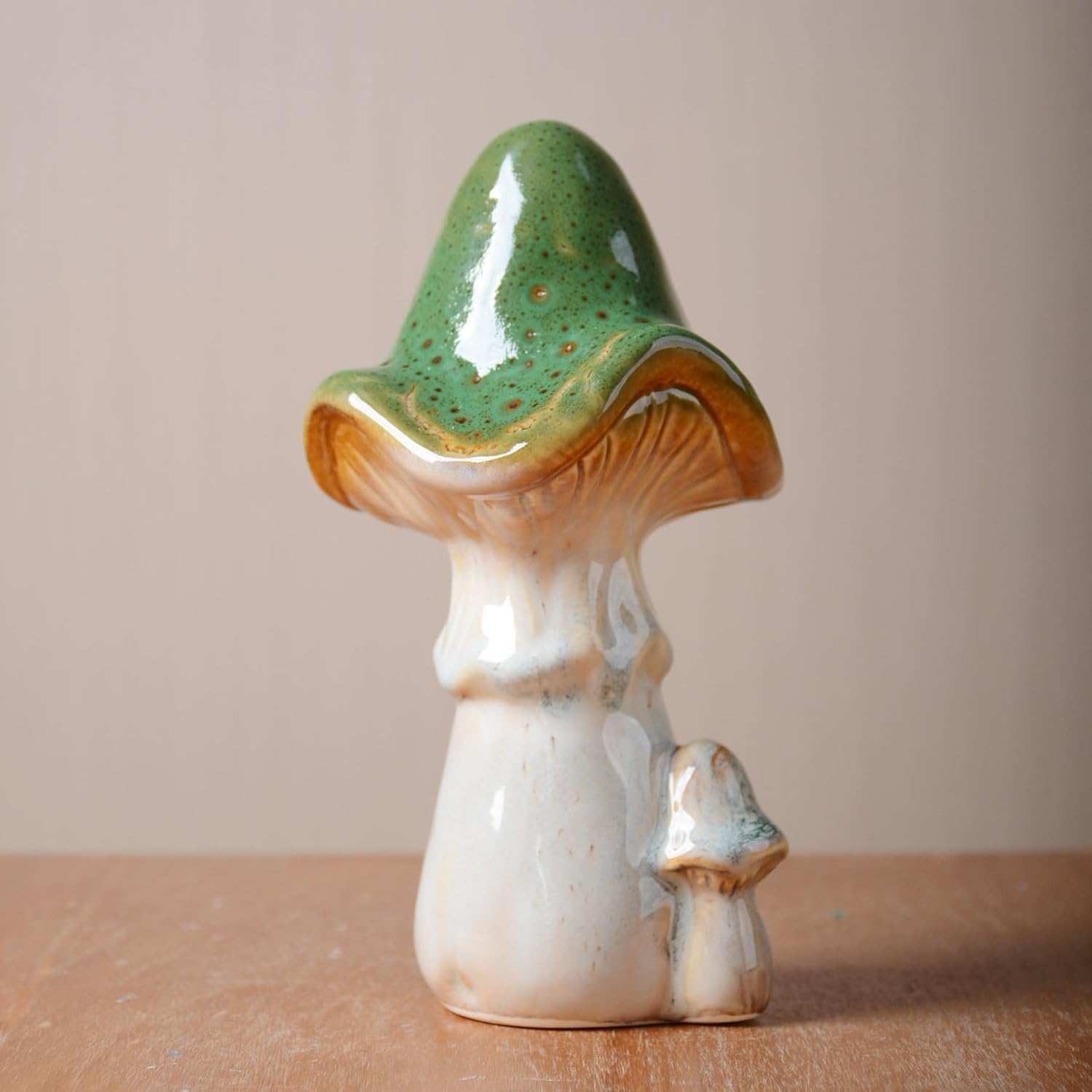 Mushroom Statue Decor Fairy Garden Sculpture Figurine Home Gift Art / 7.1 Inch