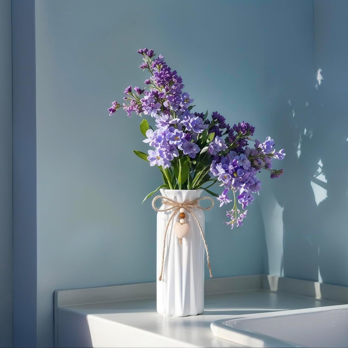 Elegant Ceramic Vase / Diamond / 8 Inch