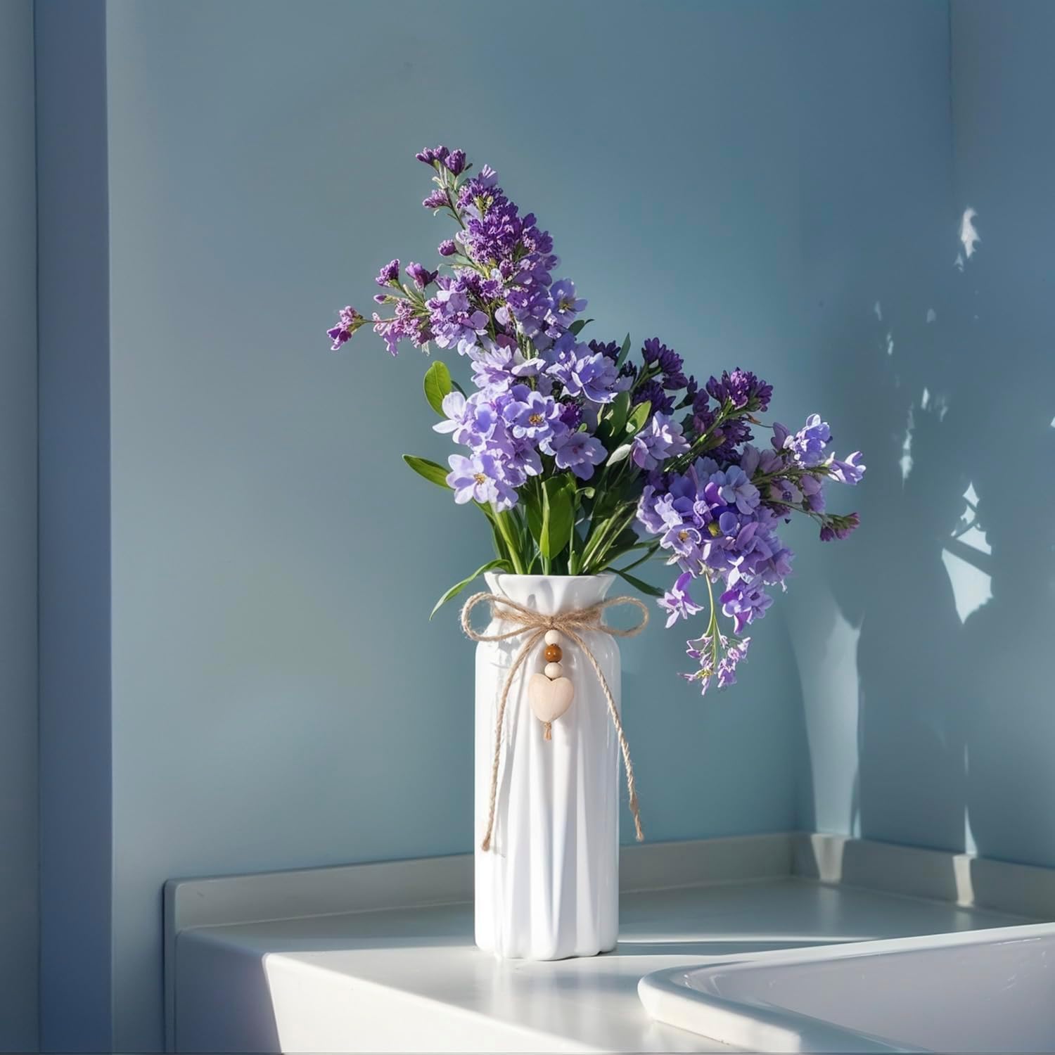 Elegant Ceramic Vase / Diamond / 8 Inch