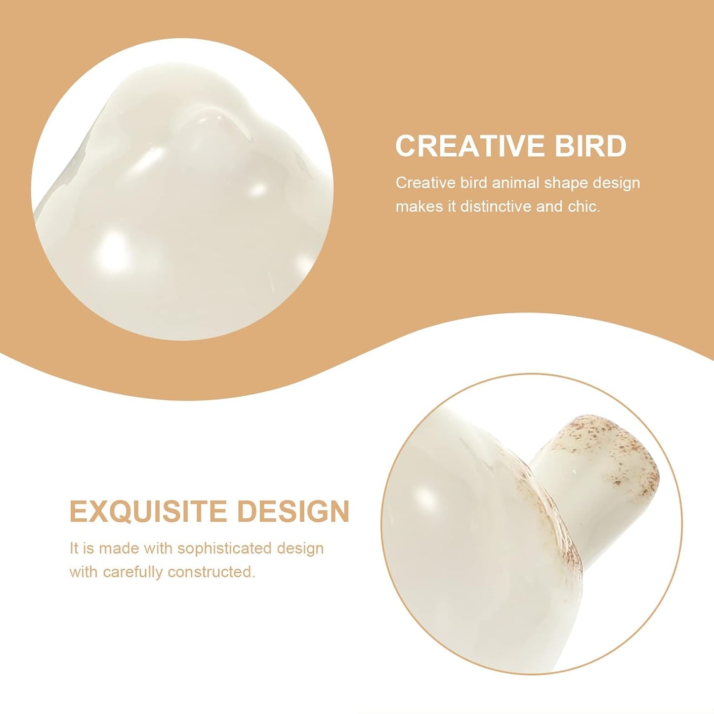 Ceramic Birds Statue / Set of 2
