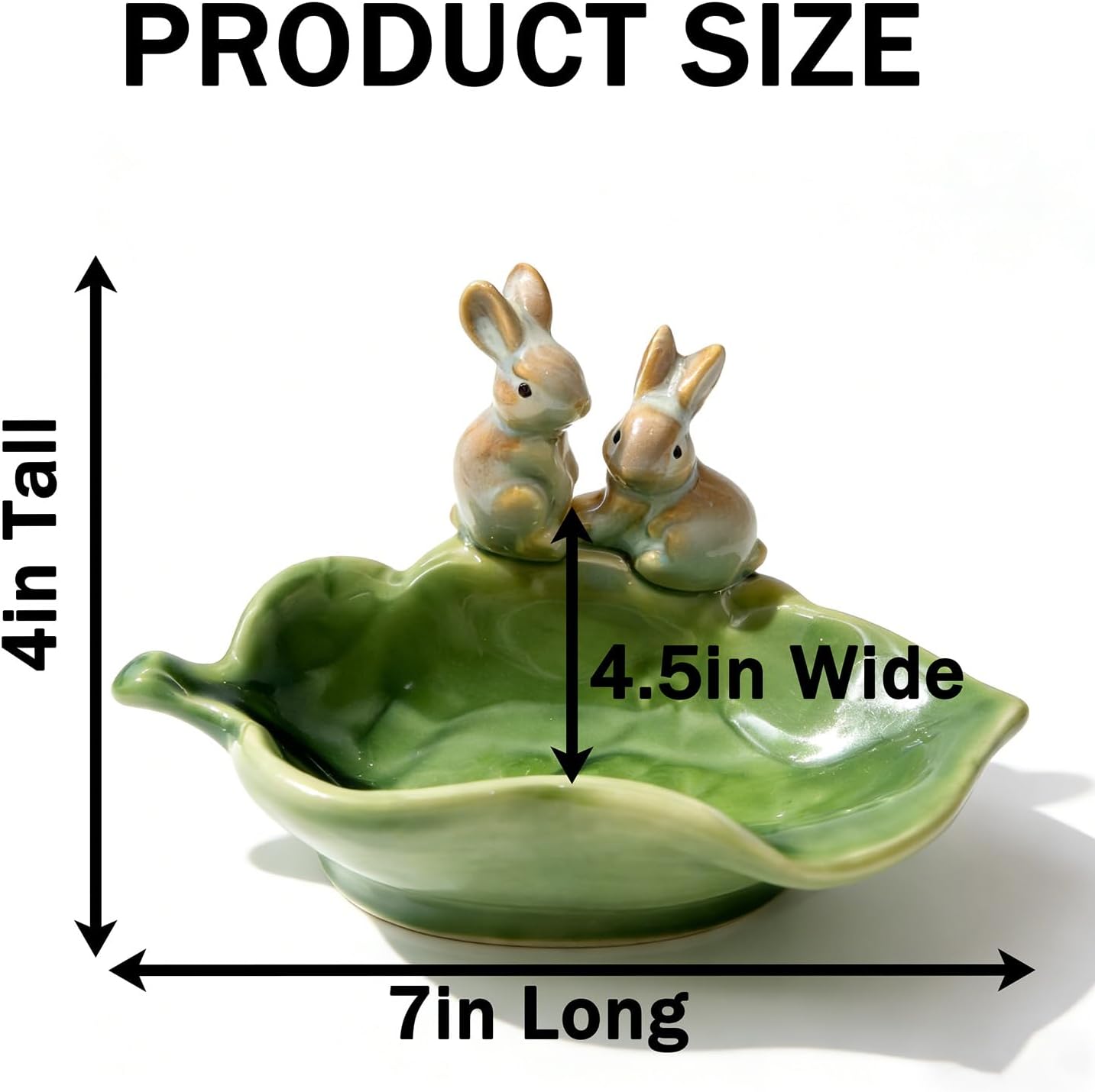 Tray / Ceramic Rabbit Soap Dish