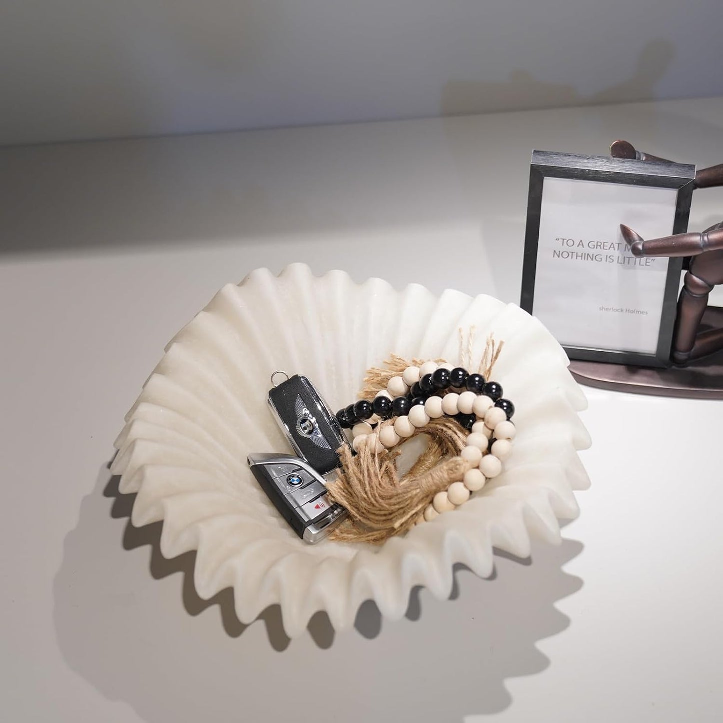 Fruit or Key Holder for Modern / White A