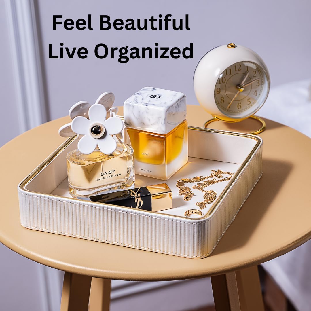 Dresser Trays / White / 8 x 8 x 1.8