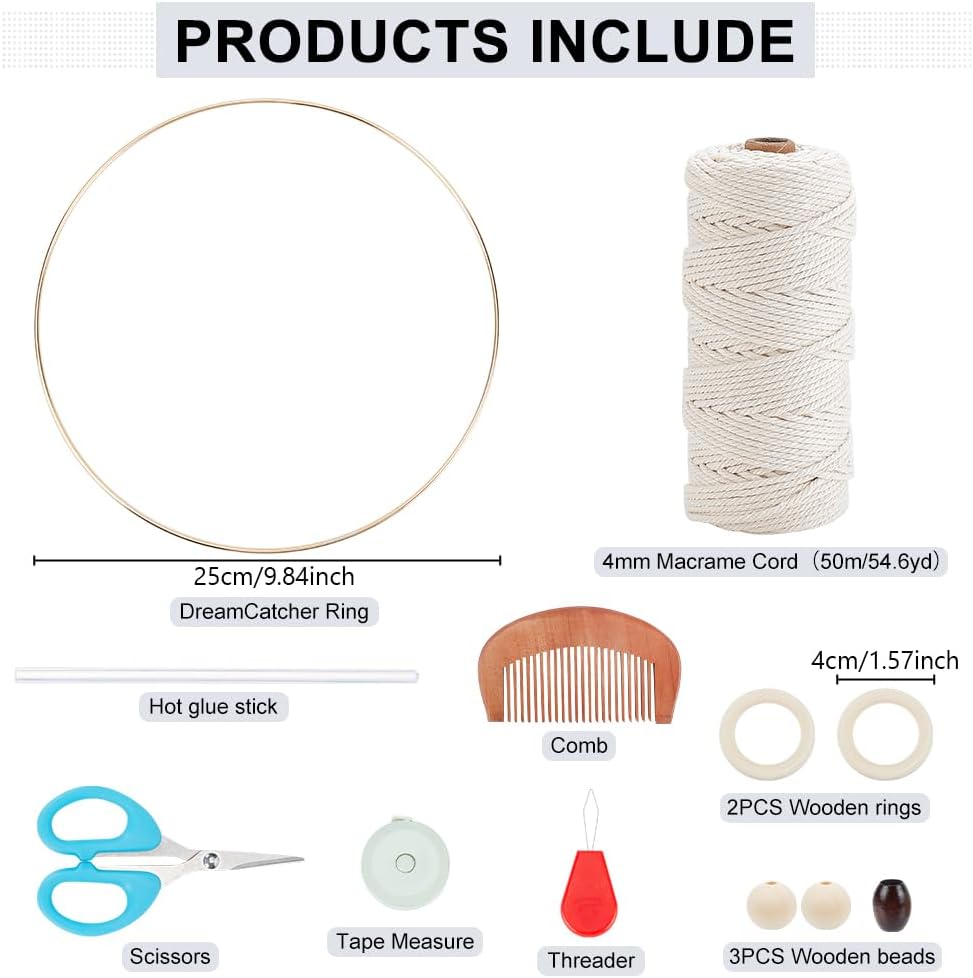 DIY Macrame Owl Wall Hanging Tapestry Kit Owl Macrame Kit for Beginner Boho Handmade Woven Macrame