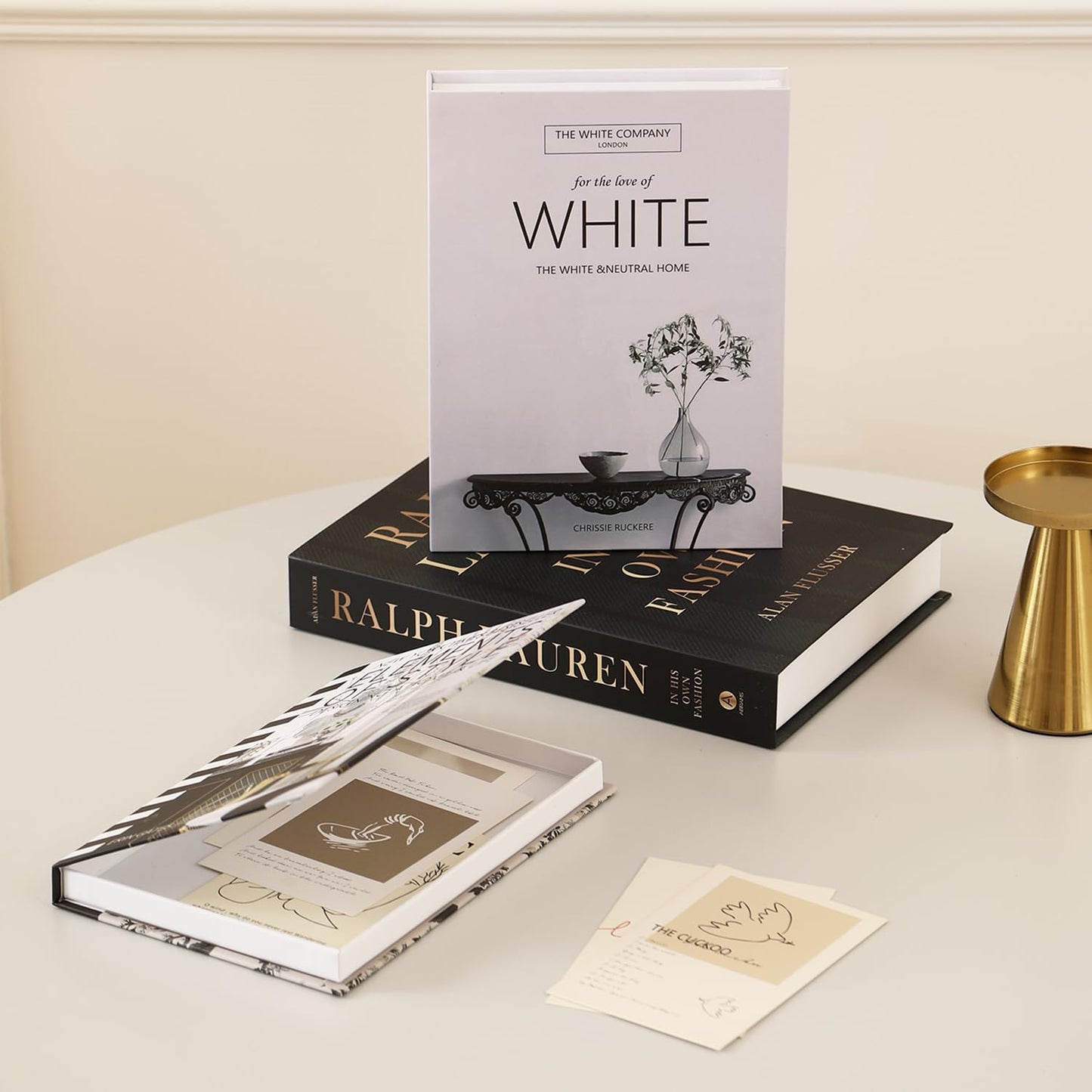 Aesthetic Decor Books Set for Coffee / Zf001 / Set of 3