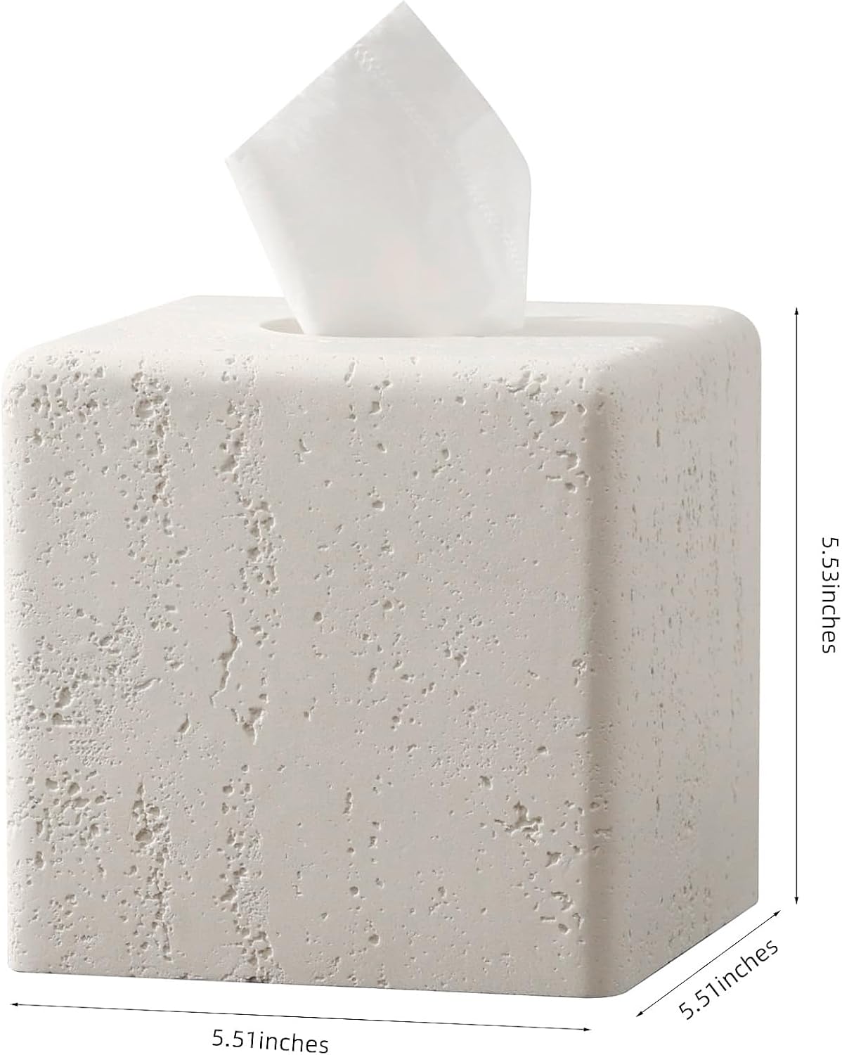 Tissue Box Cover Square / Off White