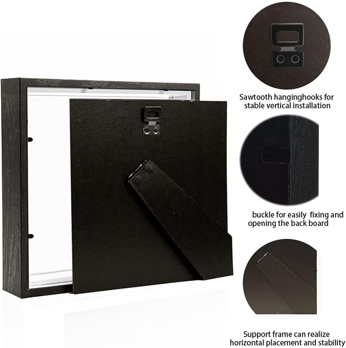 Shadow Box Frame 3D Picture Frame Acrylic Shadow BoxesDisplay Case Box for Memorabilia, Crafts, Tickets and Photos