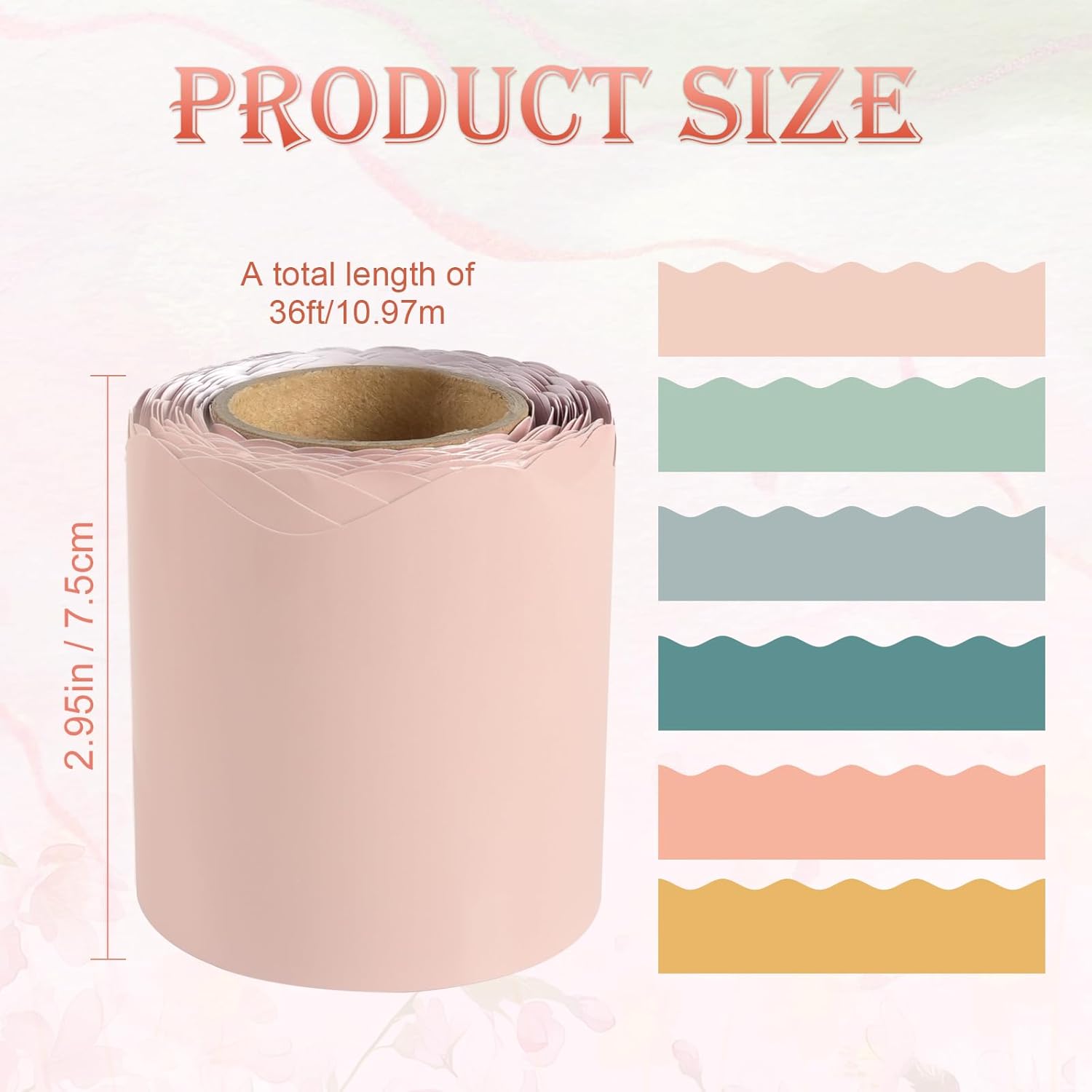 Boho Bulletin Board Borders Set / Light Boho / 216 Inch