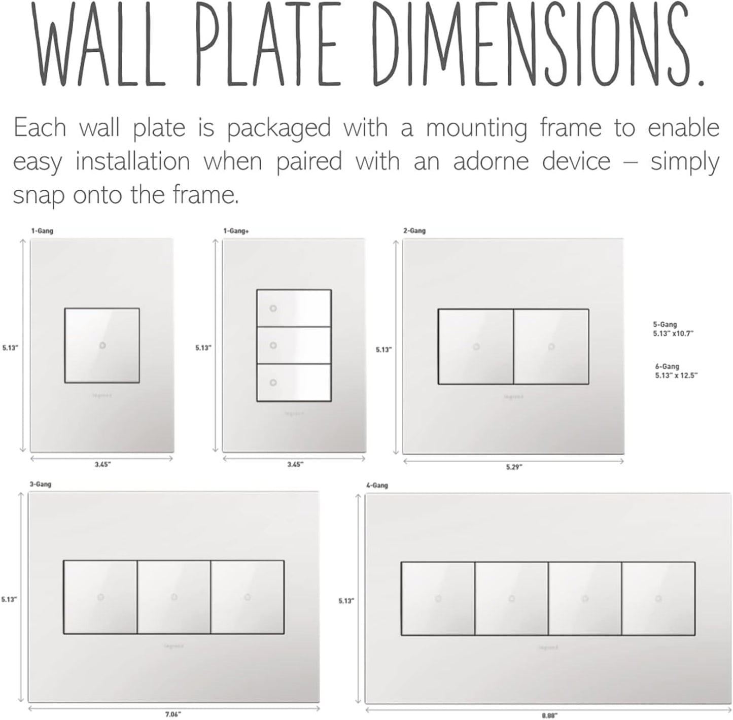 Legrand adorne Bronze 1-Gang Wall Plate, 6-Pack, AWP1G2BR6-6PK
