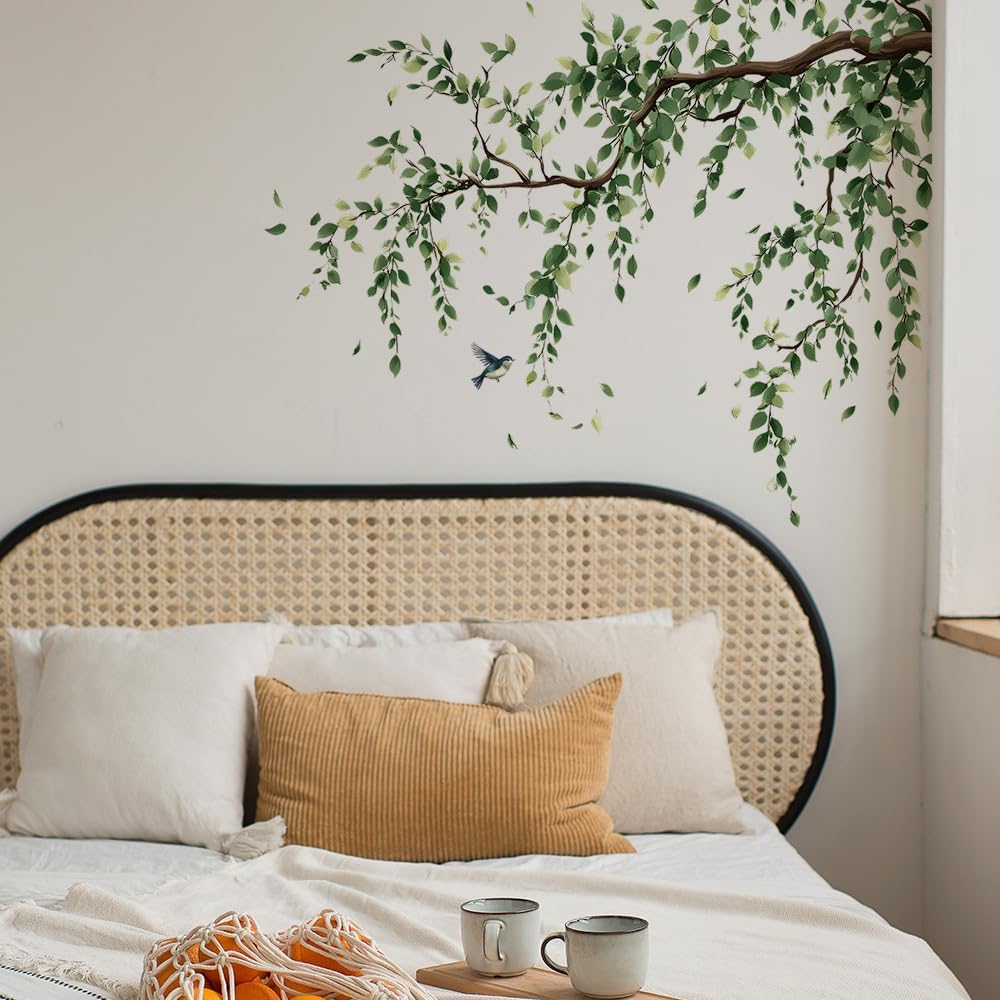 Green Tree Branch Wall Decal / Green Branches