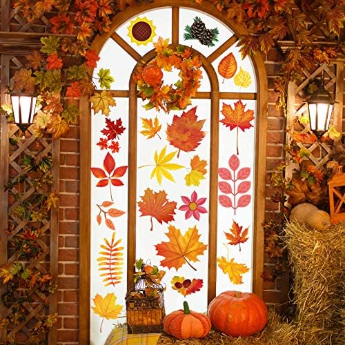 Fall Decorations 324 PCS Fall Window Clings Stickers Decorations