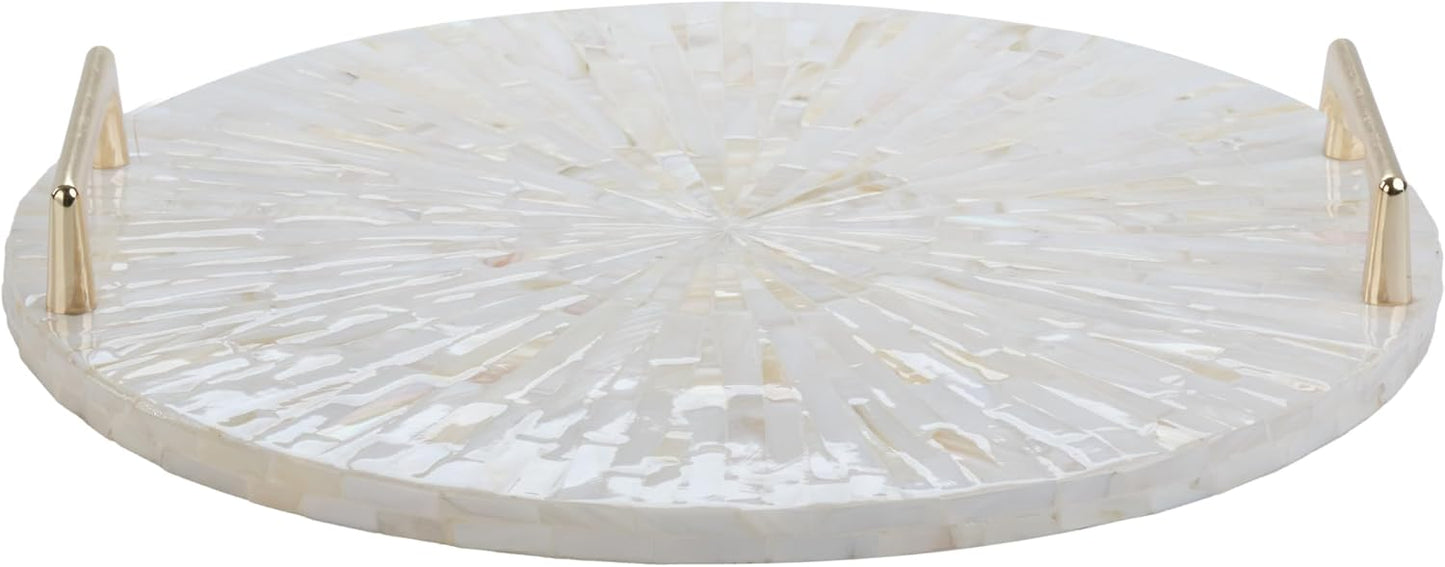 Vanity/Perfume/Trinket Tray / Cream Starburst