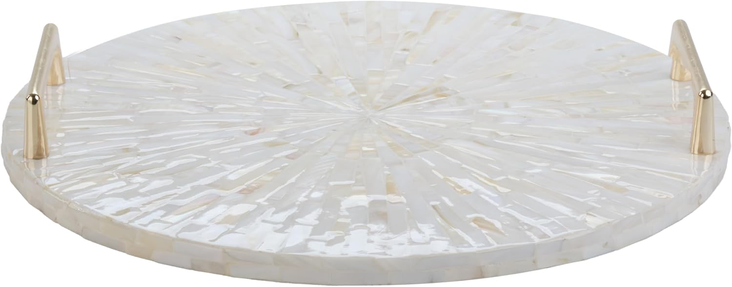 Vanity/Perfume/Trinket Tray / Cream Starburst