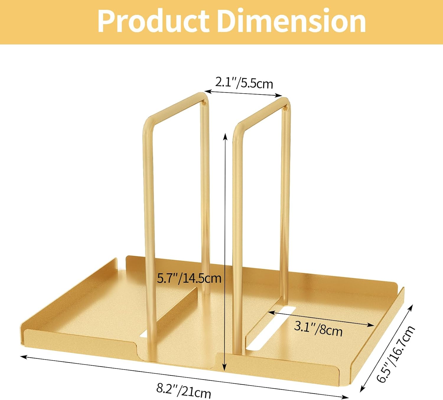 Metal Napkin Holder / Gold