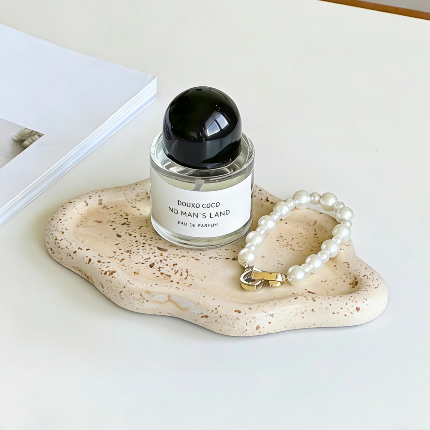 Ring Dish Holder / Faux Travertine Y