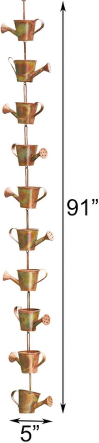 Watering Can Rain Chains / Set of 2