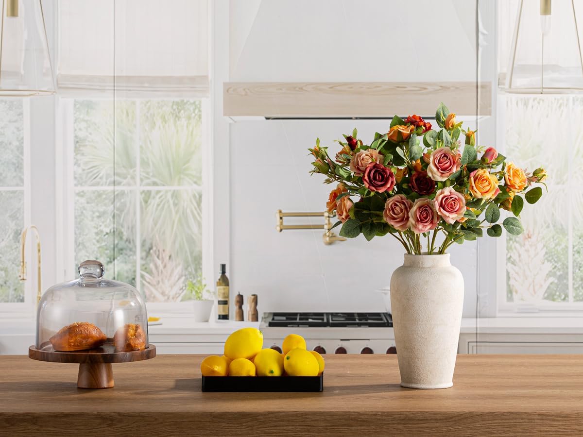 Ceramic Flower Vase / 11"- W