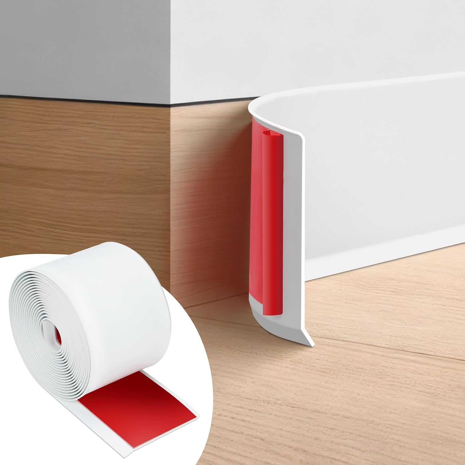 Vinyl Baseboard Molding Trim / 16.4FT x 1.97 IN / 16.4 Inch