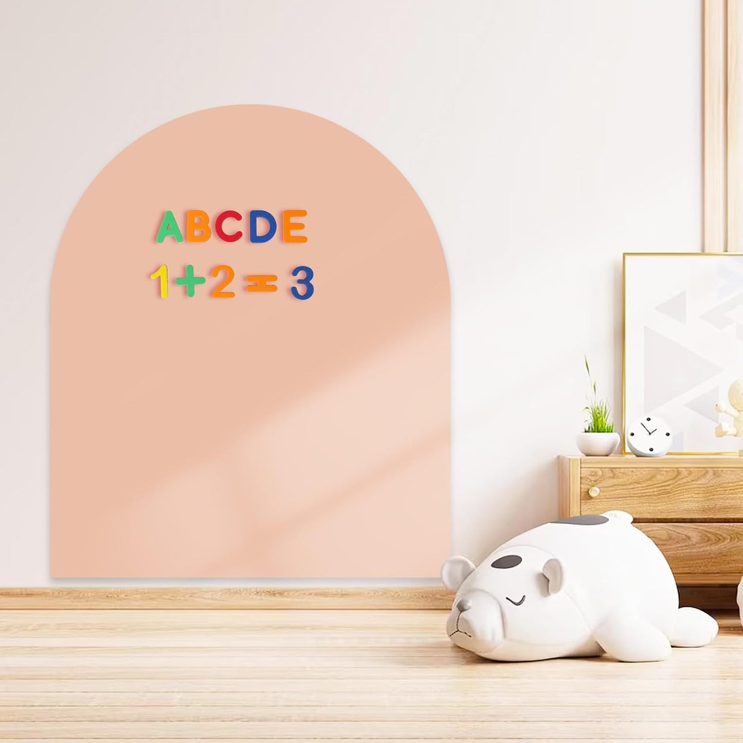 Magnetic Arch Wall Decal / 32"W x 40"H / Light Pink / 40 x 32