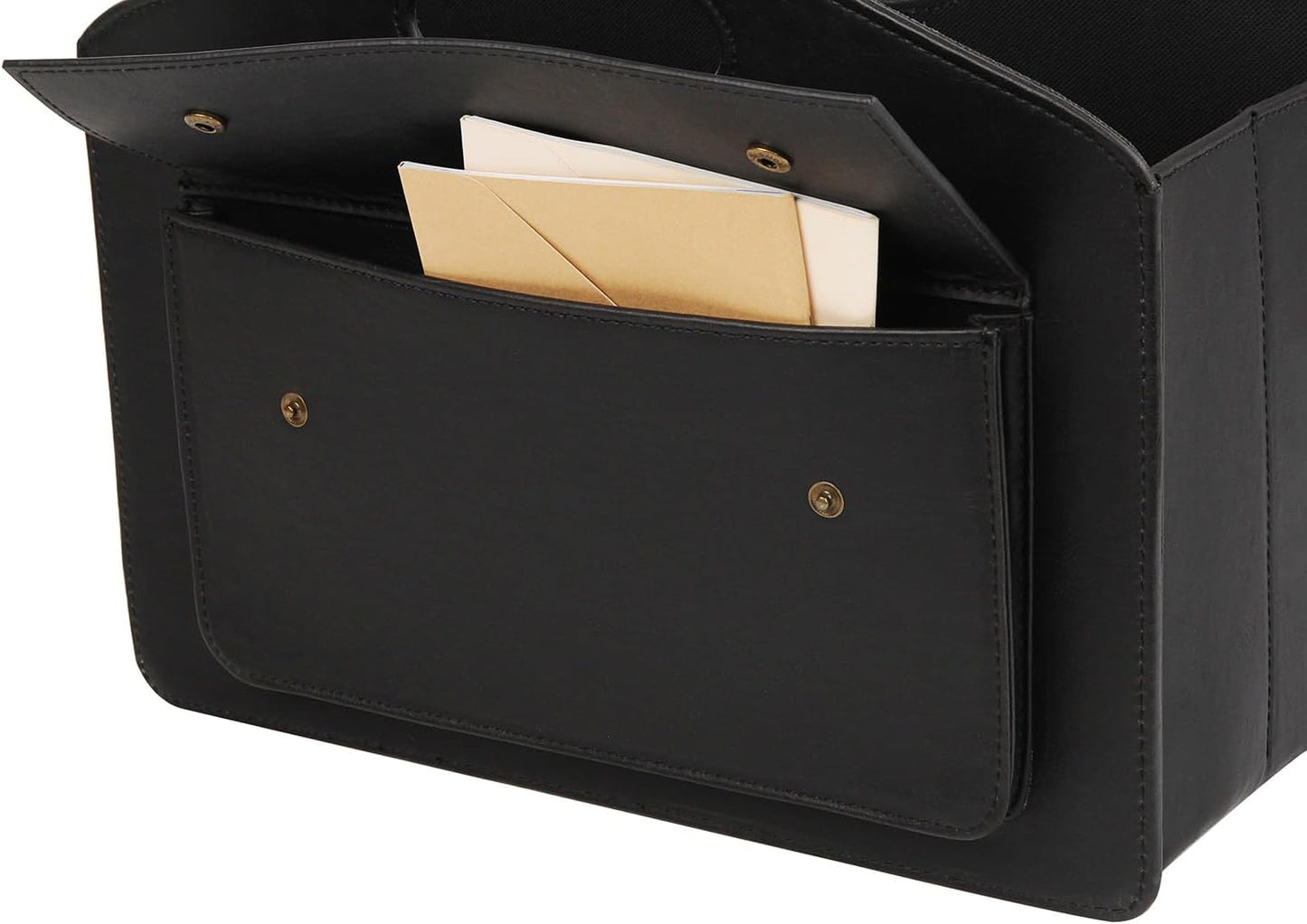 HofferRuffer Magazine Basket Holder, Foldable Magazine Rack, Document File Holder Organizer, File Folder, Newspaper