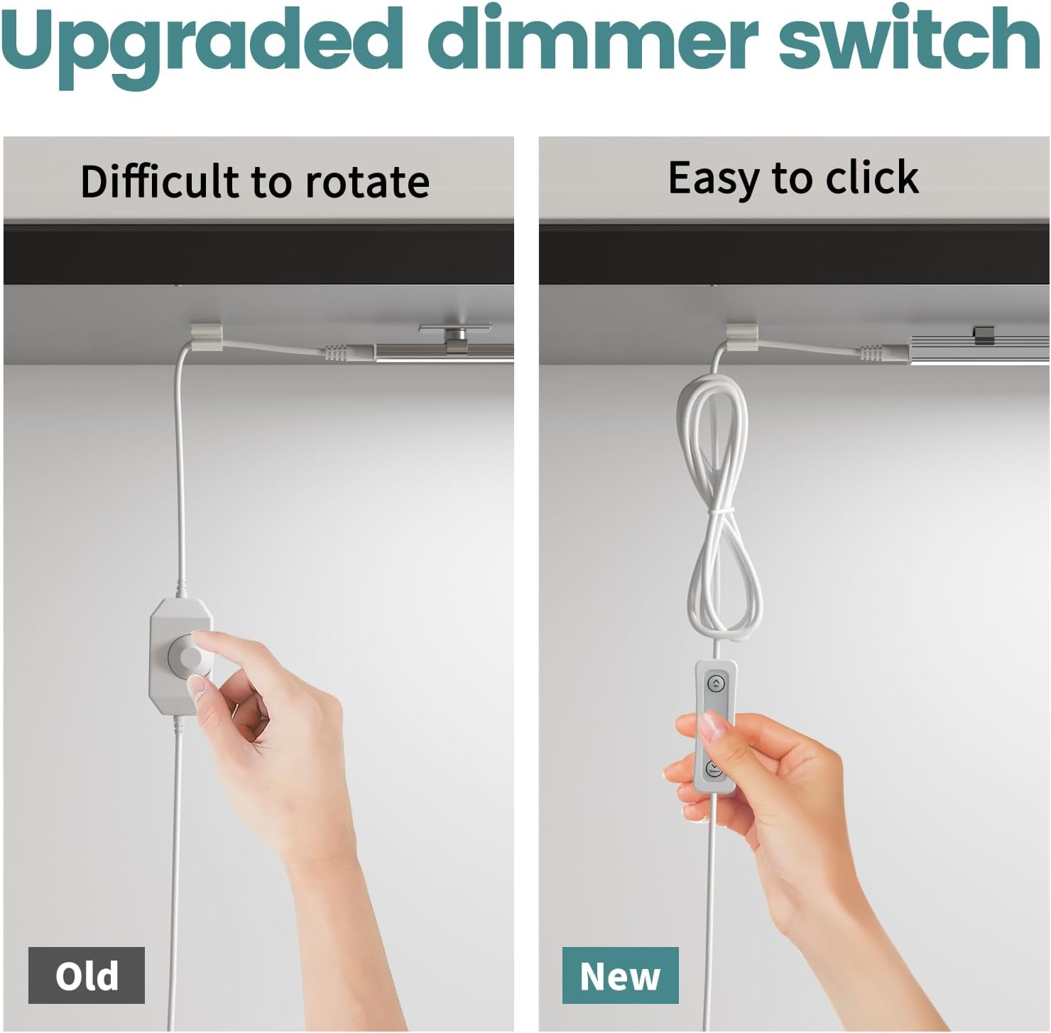 ASOKO Dimmable Under Cabinet Lighting for Kitchen - 6 Pcs 12 inches Linkable Counter Light Bars, Led Closet Light