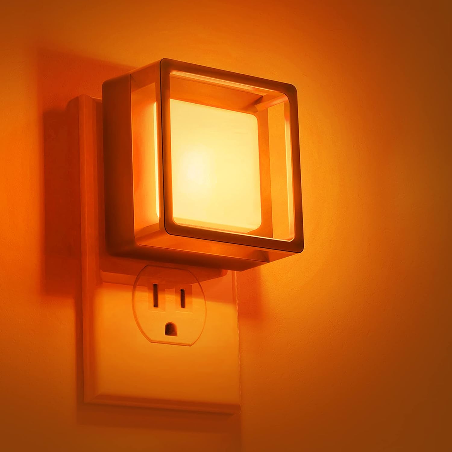 DORESshop Orange Night Light [2 Pack],Night Lights Plug Into Wall Halloween