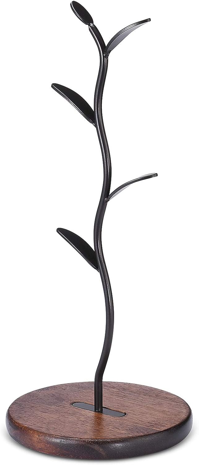ALLCENER Mug Holder, Countertop Mug Tree, Coffee Mugs & Tea Cup Storage Rack, Coffee Counter Bar Accessory & Kitchen