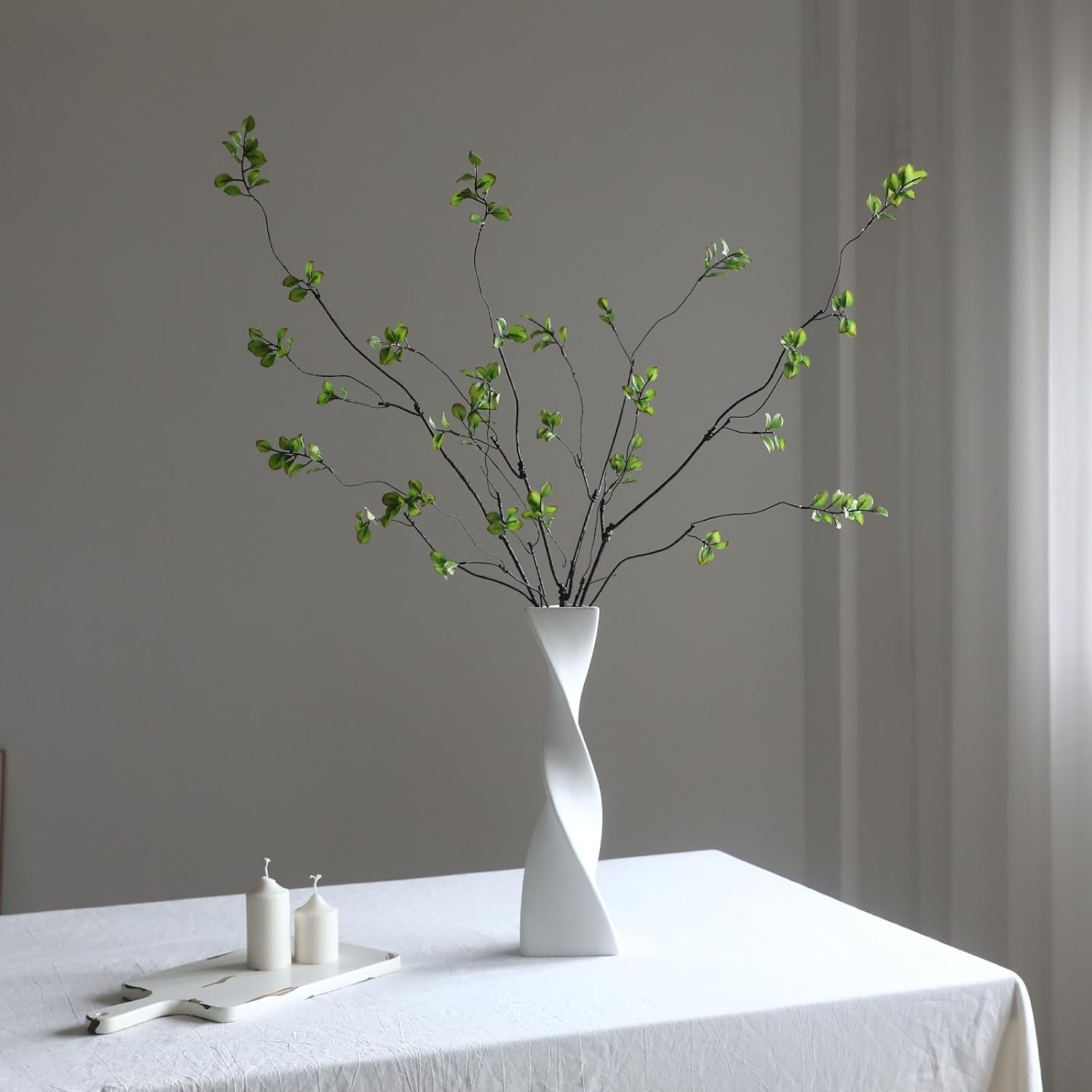 38.5" Tall All- Artificial Branches / Green / Set of 4