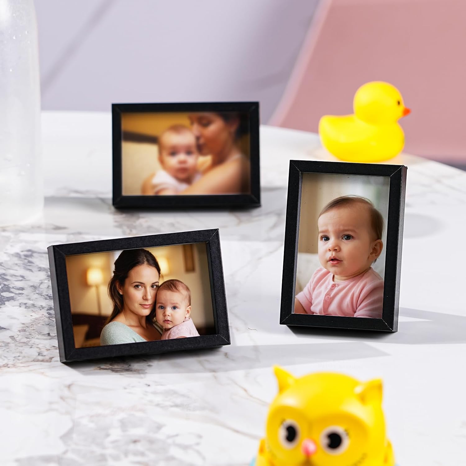 Small Picture Frames / Black / 2 x 3 / Set of 6