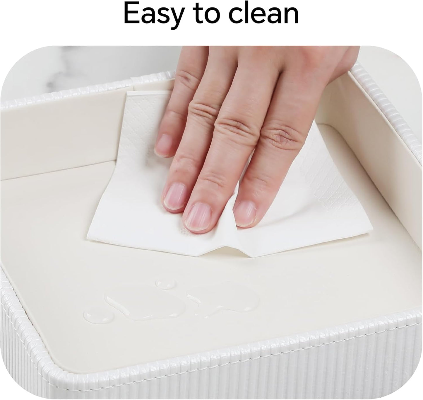 Small Valet Tray / Cream / 8 x 8