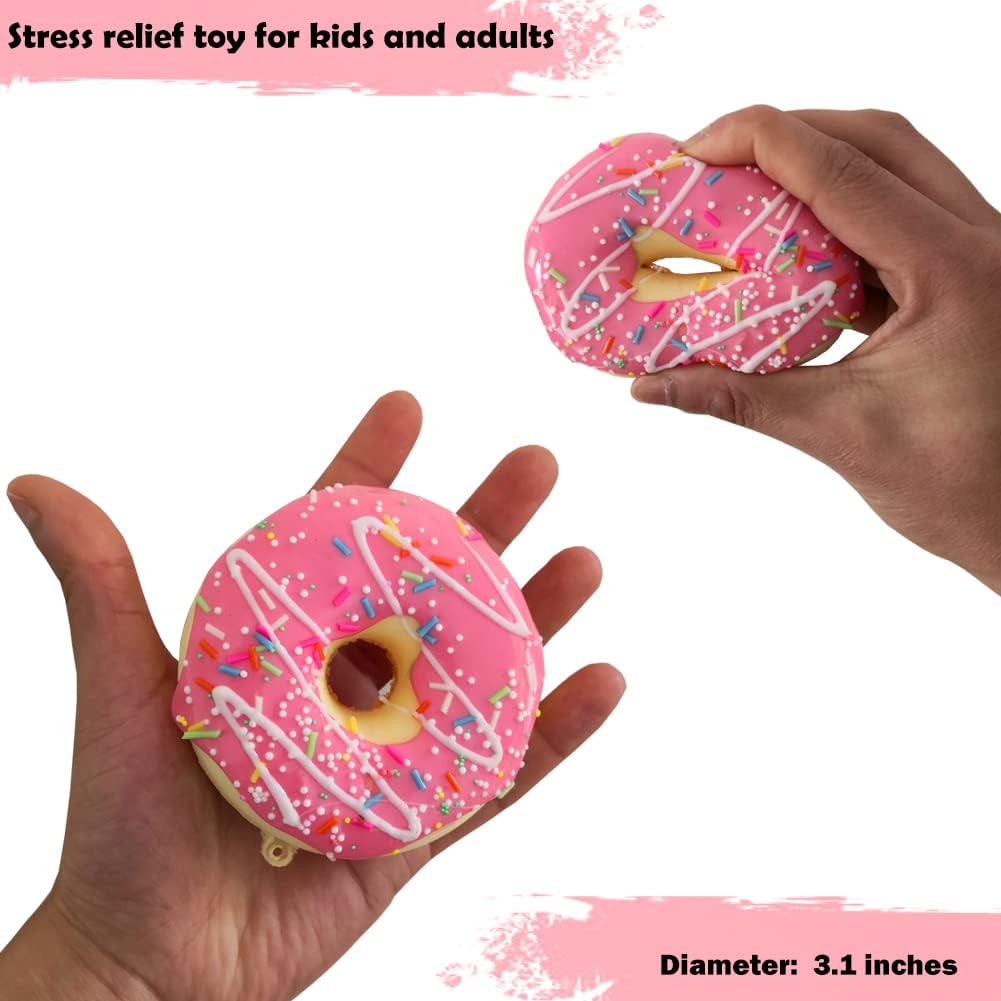 Realistic Artificial Fake Doughnut Model Photography Props Home Decoration / Set of 6
